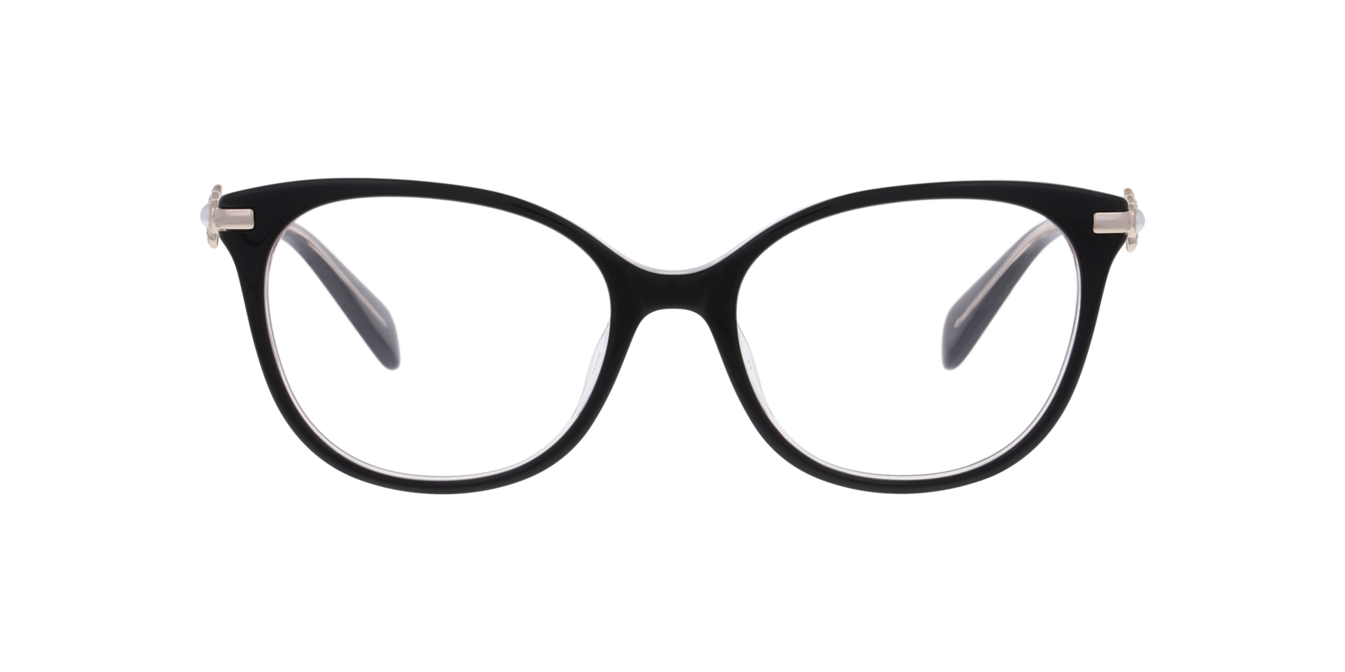 KS DARIELA 2/G Black Gold AcetateEyeglass Frames for Glasses Direct, Front View