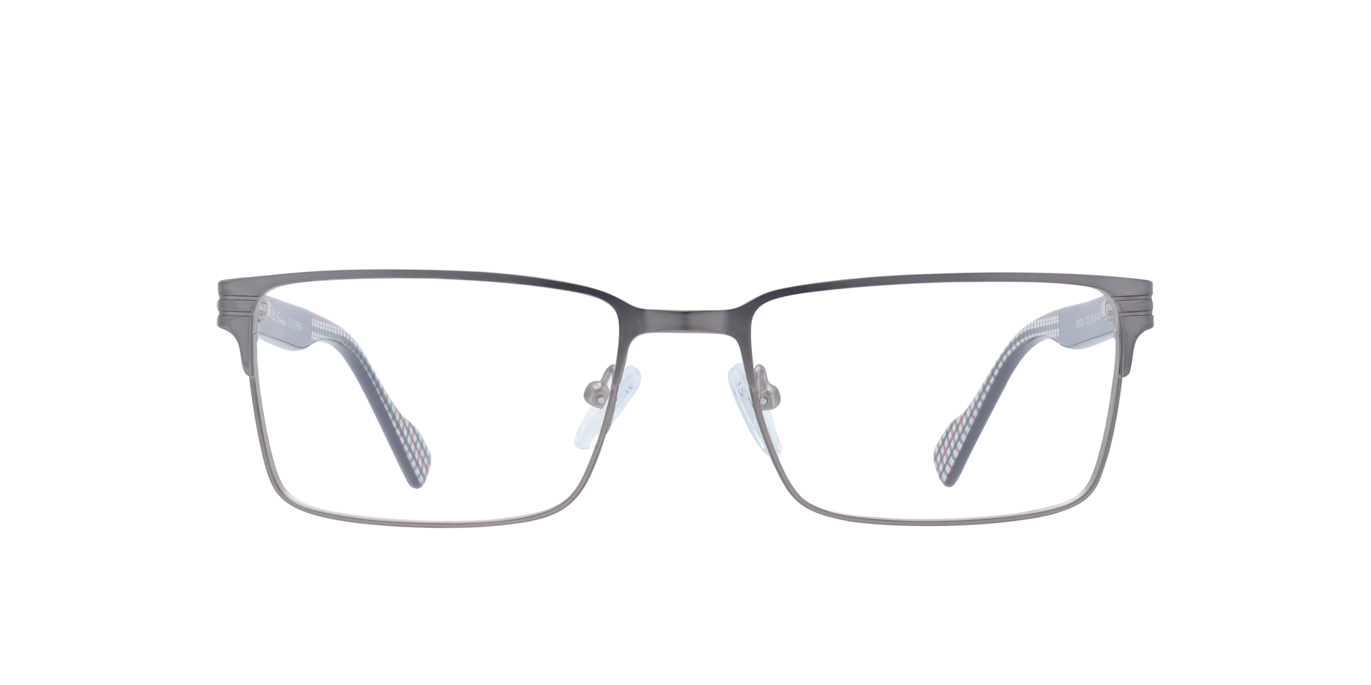 Brook BN Gunmetal PlasticEyeglass Frames for Glasses Direct, Front View