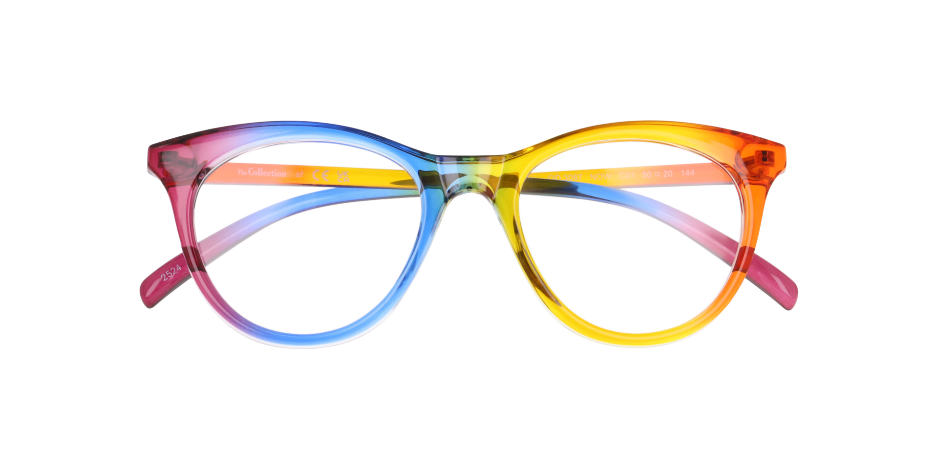 Now Rainbow PlasticEyeglass Frames for Glasses Direct, Closed View
