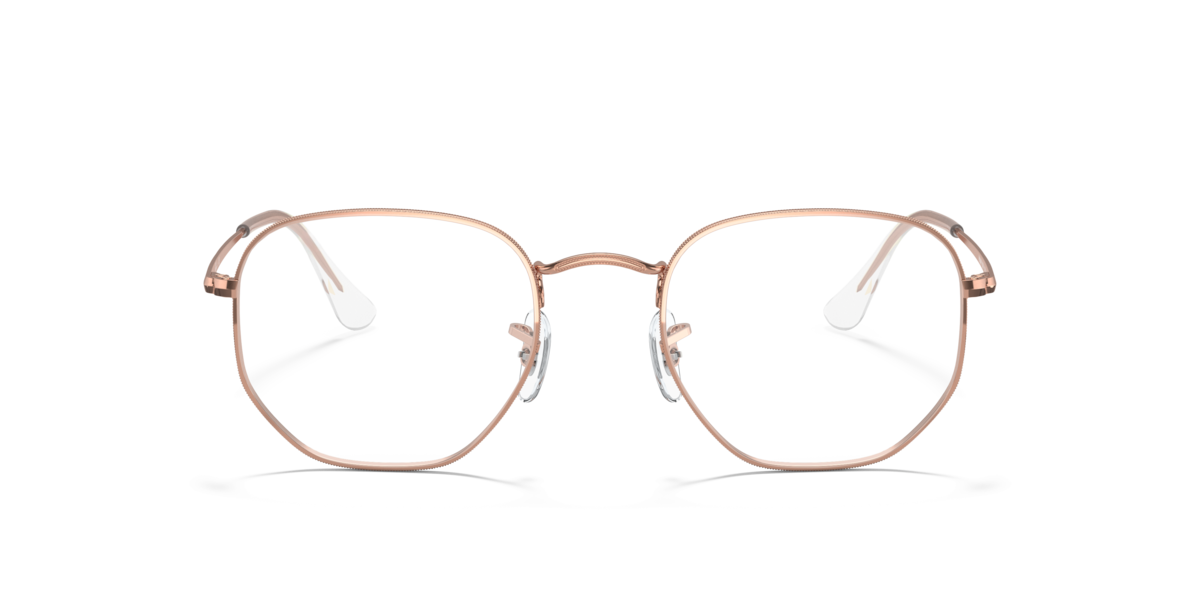 Ray-Ban Unisex Rose Gold Irregular Metal Eyeglasses Online - Full Rim - Rb6448