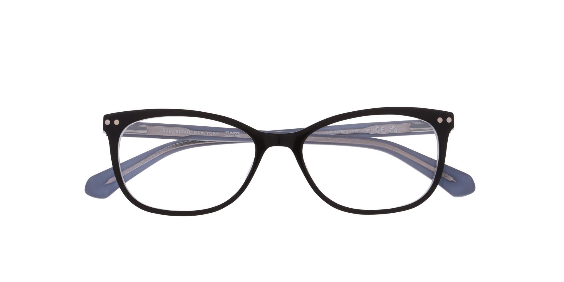 KS ADRIA 2 Black Blue AcetateEyeglass Frames for Glasses Direct, Closed View