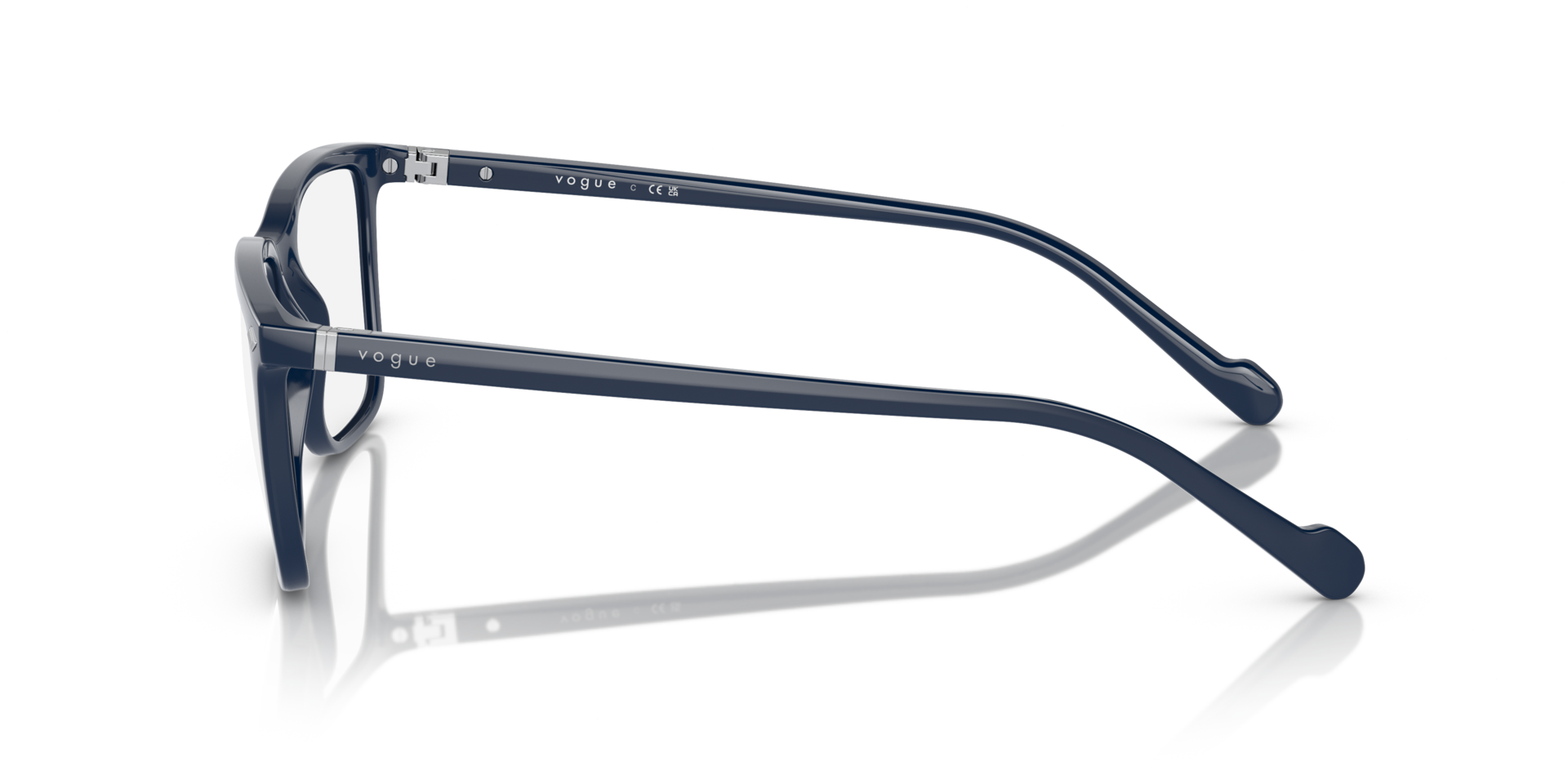 VO5492 Full Dark Blue PlasticEyeglass Frames for Glasses Direct, Side View