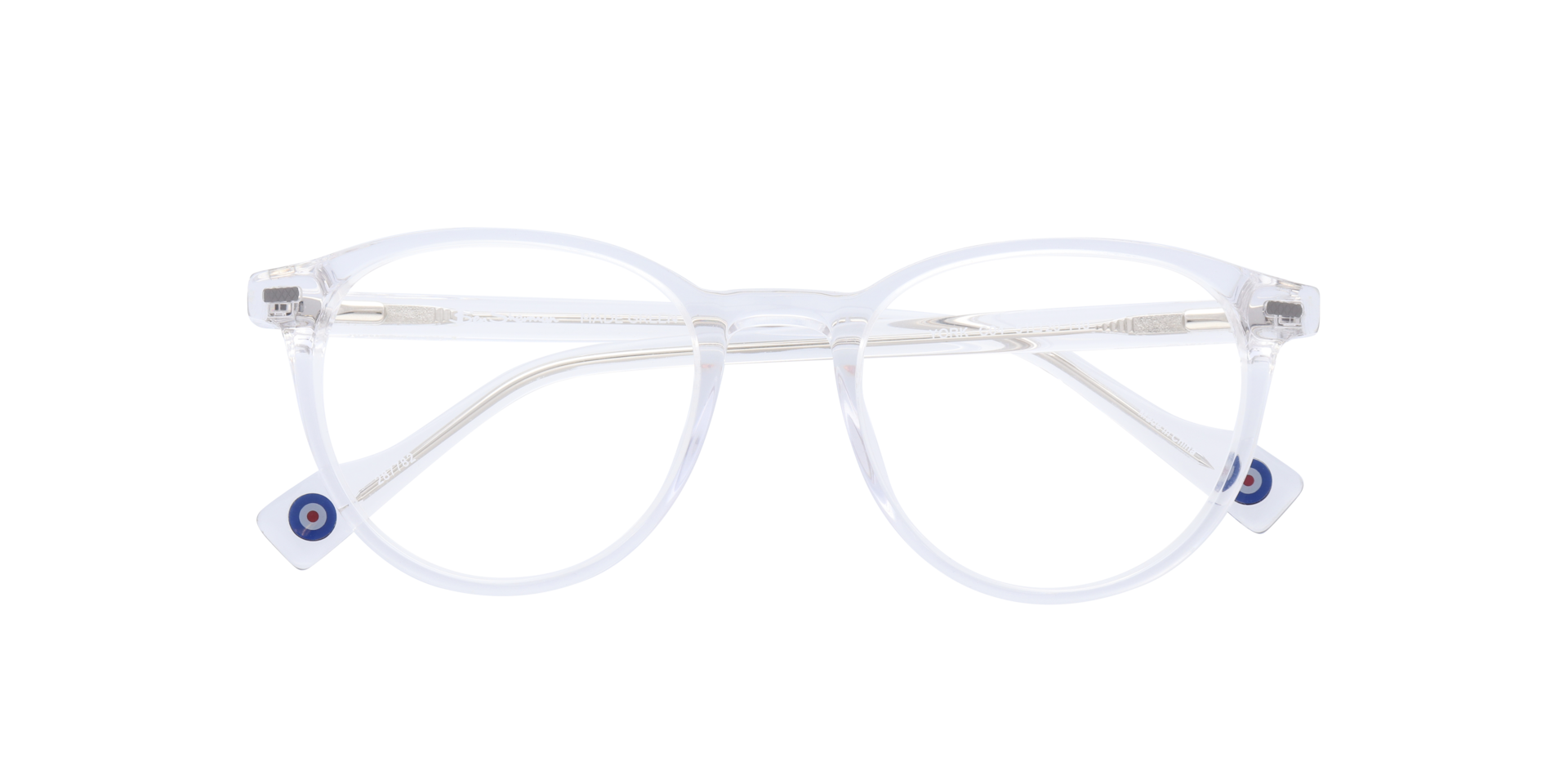 York Clear MetalEyeglass Frames for Glasses Direct, Closed View