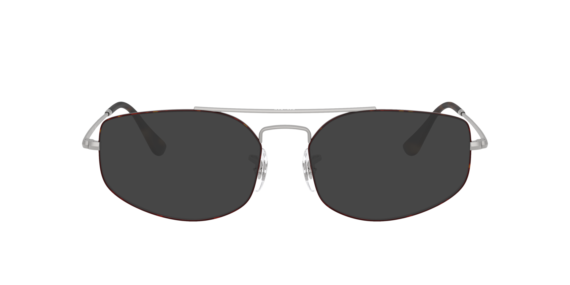 RB6545 Matte Havana On Matte Silver MetalEyeglass Frames for Glasses Direct, with Tinted Lenses