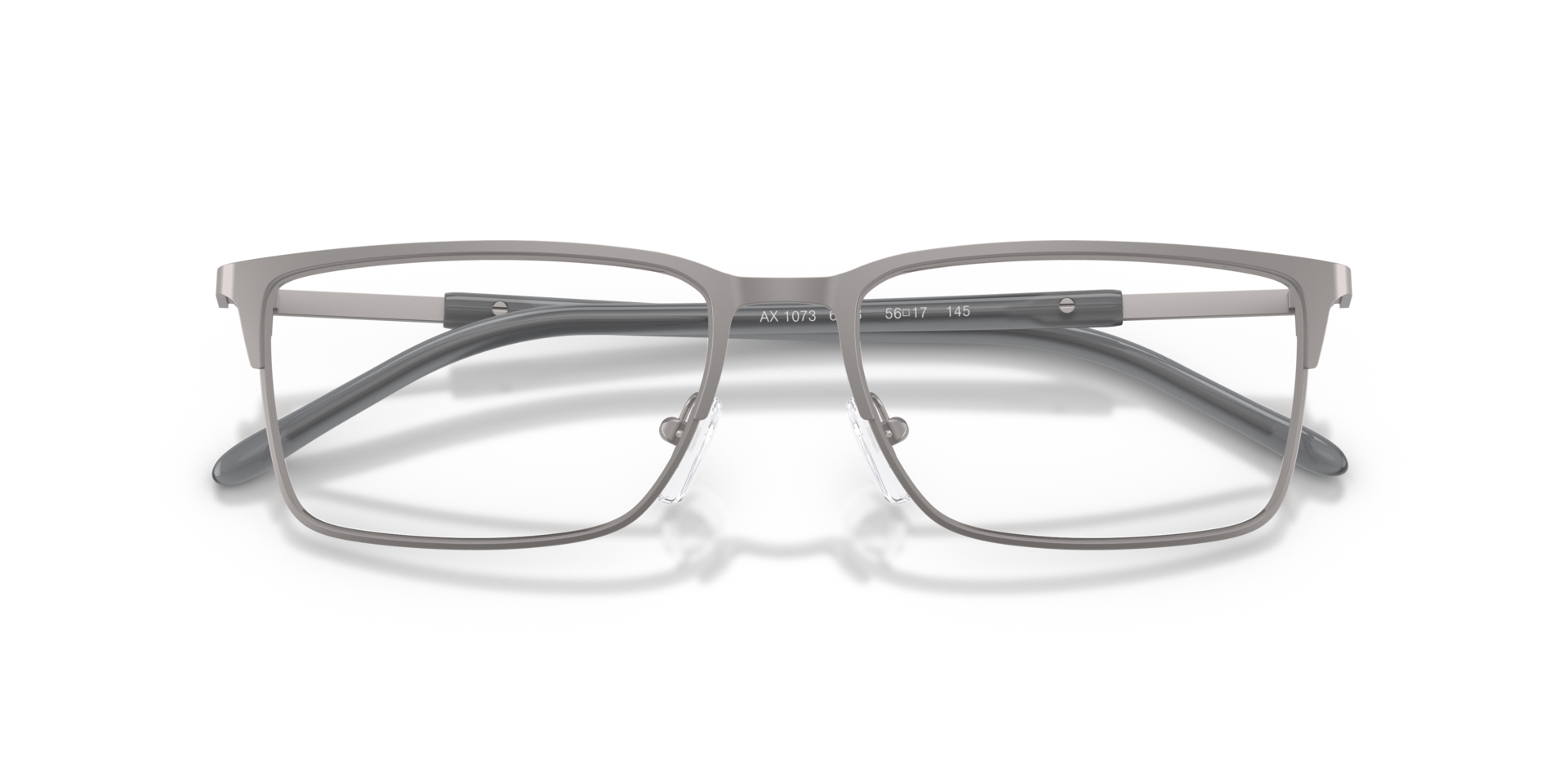 AX1073 Matte Gunmetal MetalEyeglass Frames for Glasses Direct, Closed View
