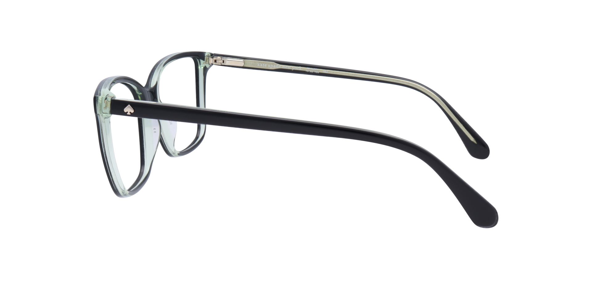 Tianna Black AcetateEyeglass Frames for Glasses Direct, Side View