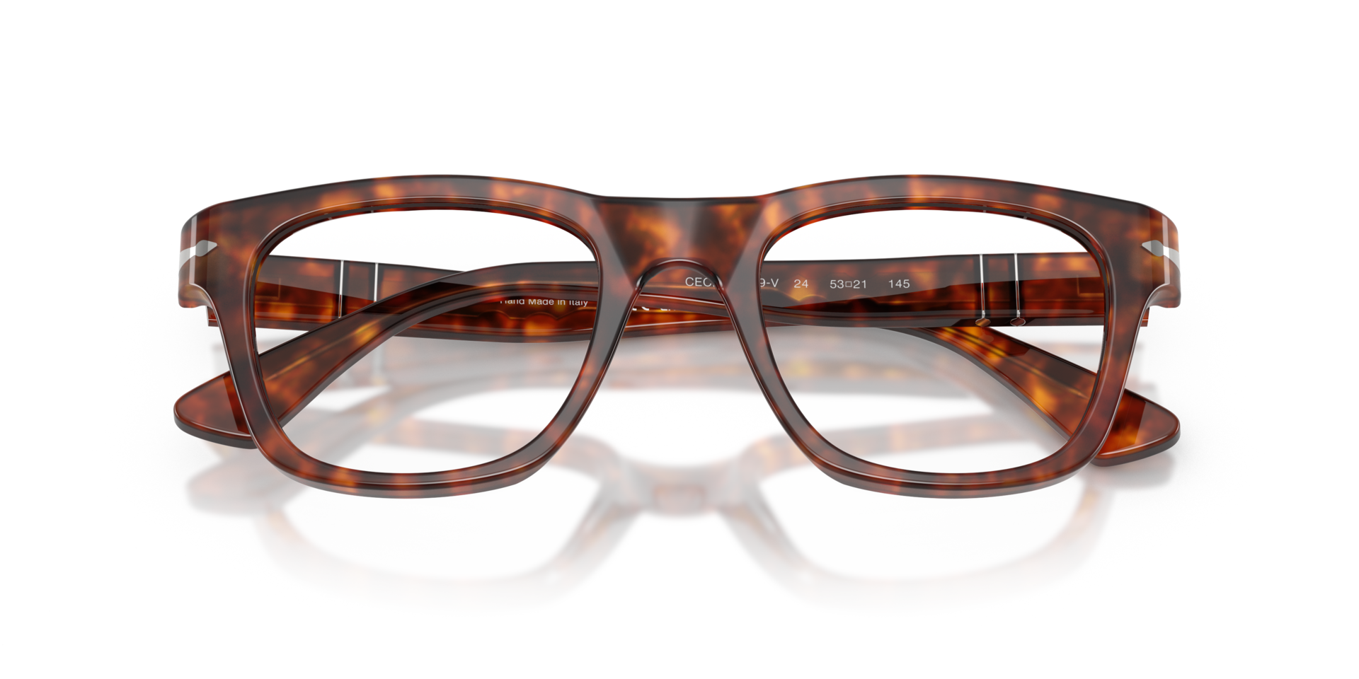 PO3389V Havana AcetateEyeglass Frames for Glasses Direct, Closed View