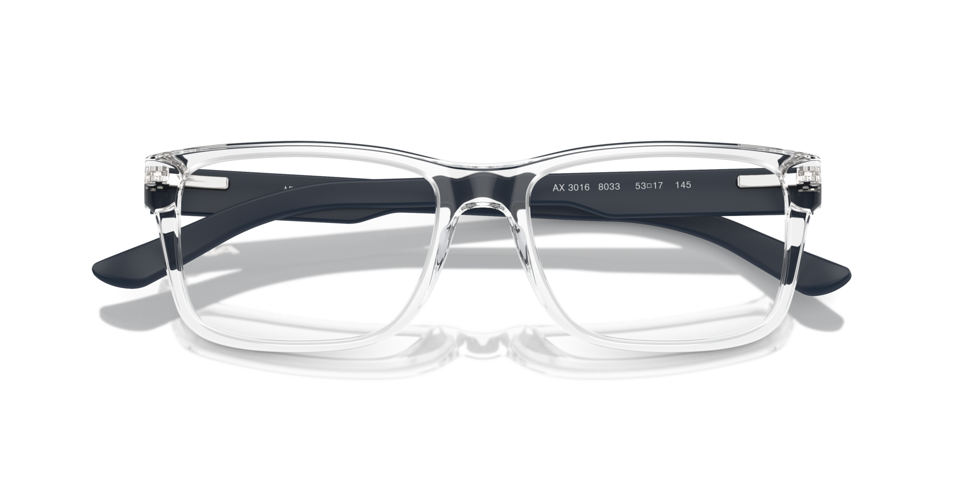 AX3016 Shiny Crystal PlasticEyeglass Frames for Glasses Direct, Closed View