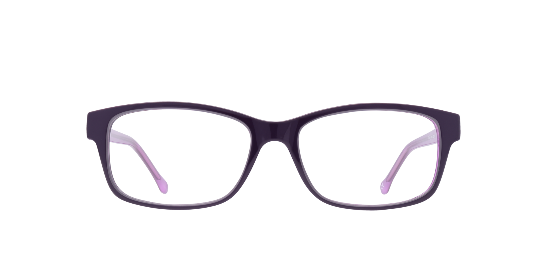 Daisy Dark Purple PlasticSunglass Frames for Glasses Direct, Front View
