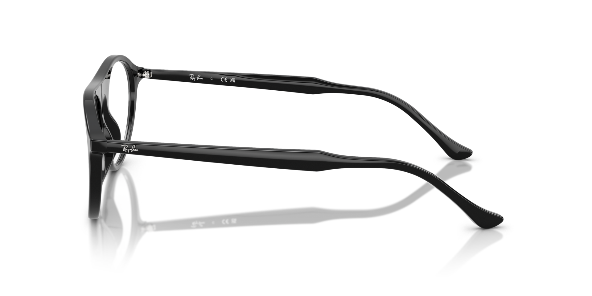 RB5441 Black AcetateEyeglass Frames for Glasses Direct, Side View