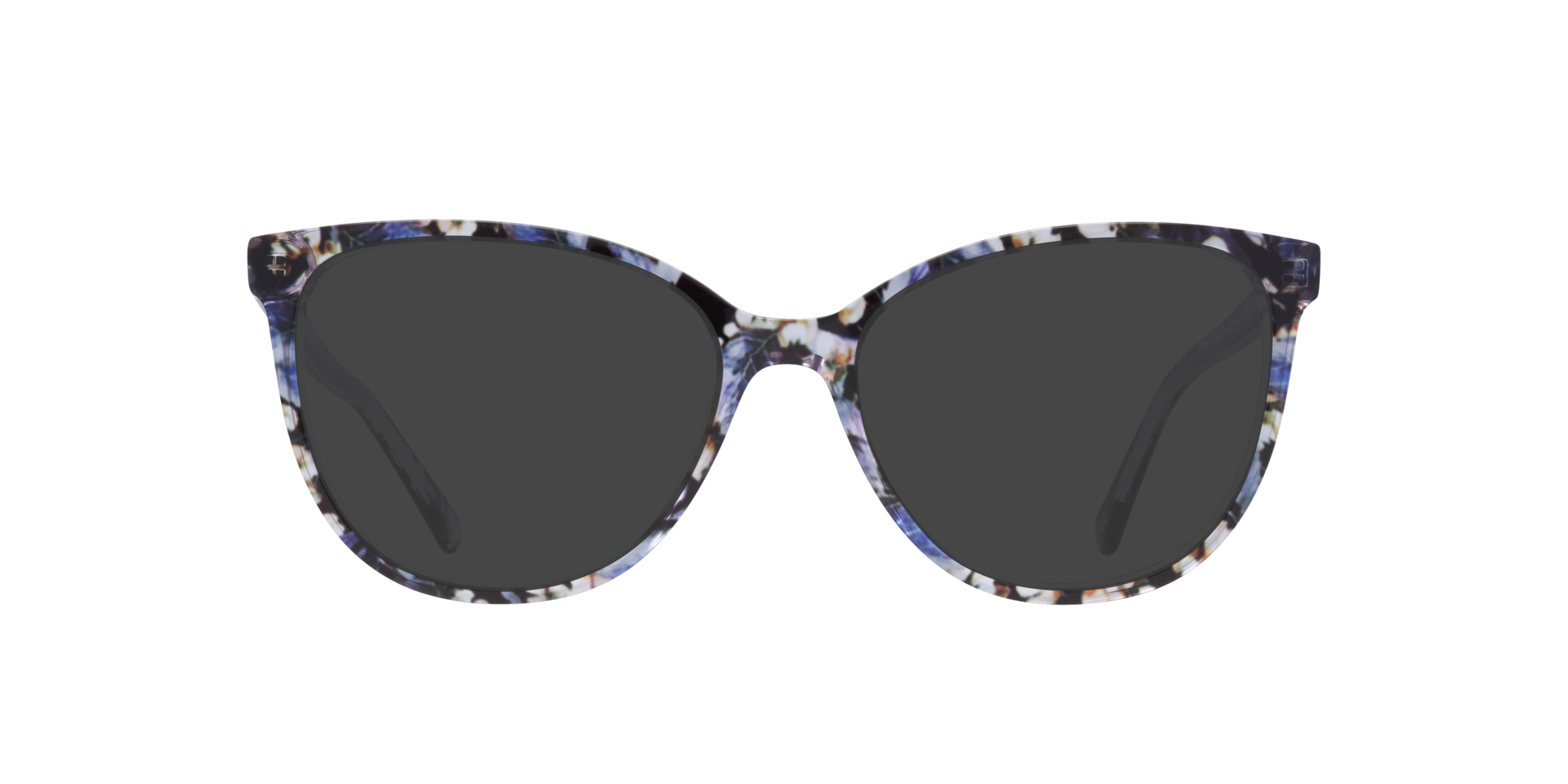 Darcey Crystal & Flowers Mauve AcetateEyeglass Frames for Glasses Direct, with Tinted Lenses