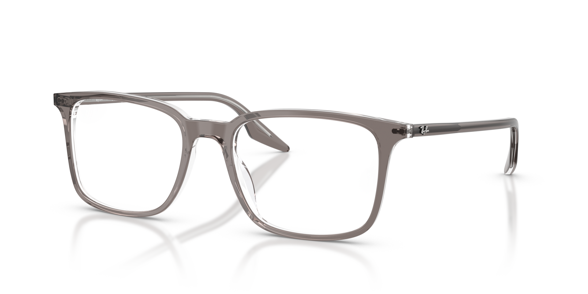 RB5421 Grey Transparent AcetateEyeglass Frames for Glasses Direct, Angle View