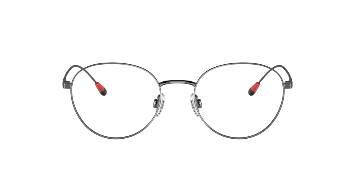 Shiny Dark Gunmetal oval Metal eyeglasses Online - Full Rim - PH1208