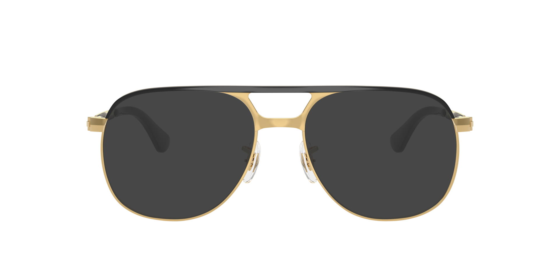 RB3793V Black On Gold MetalEyeglass Frames for Glasses Direct, with Tinted Lenses