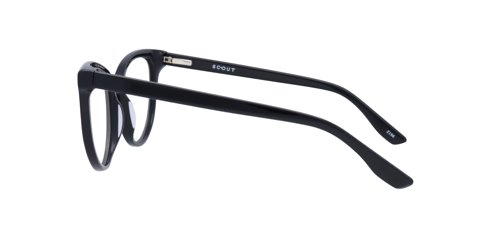 Gretchen Black AcetateEyeglass Frames for Glasses Direct, Side View