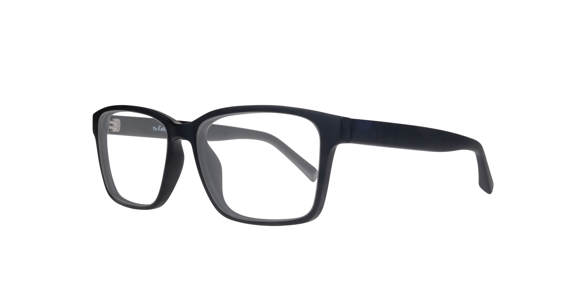 Harry Matte Black PlasticEyeglass Frames for Glasses Direct, Angle View