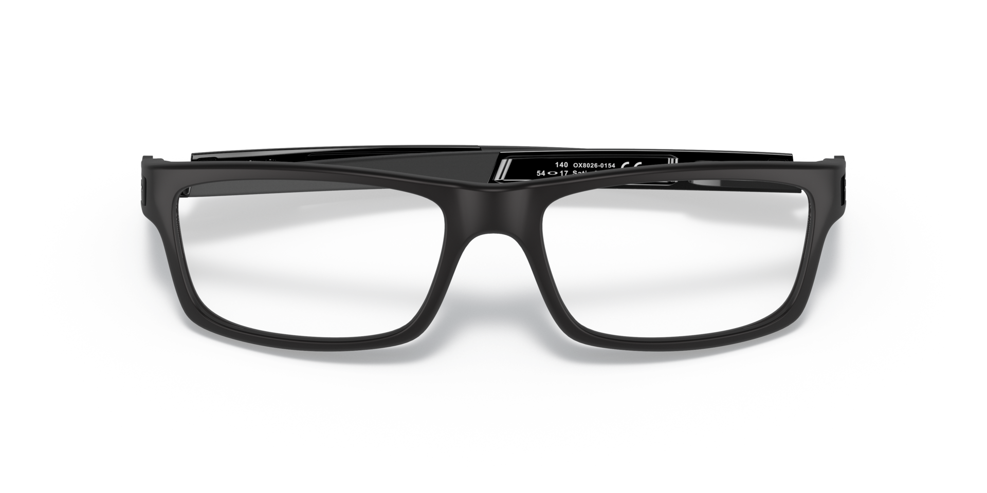 Currency™ Satin Black PlasticEyeglass Frames for Glasses Direct, Closed View