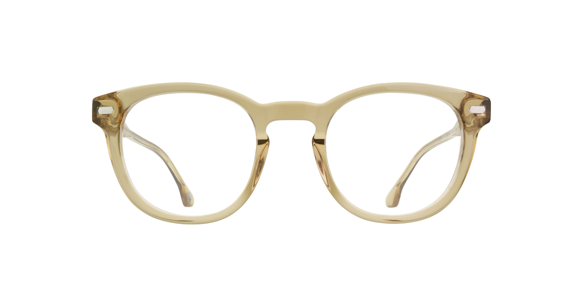 Jeremy Crystal Nude AcetateEyeglass Frames for Glasses Direct, Front View