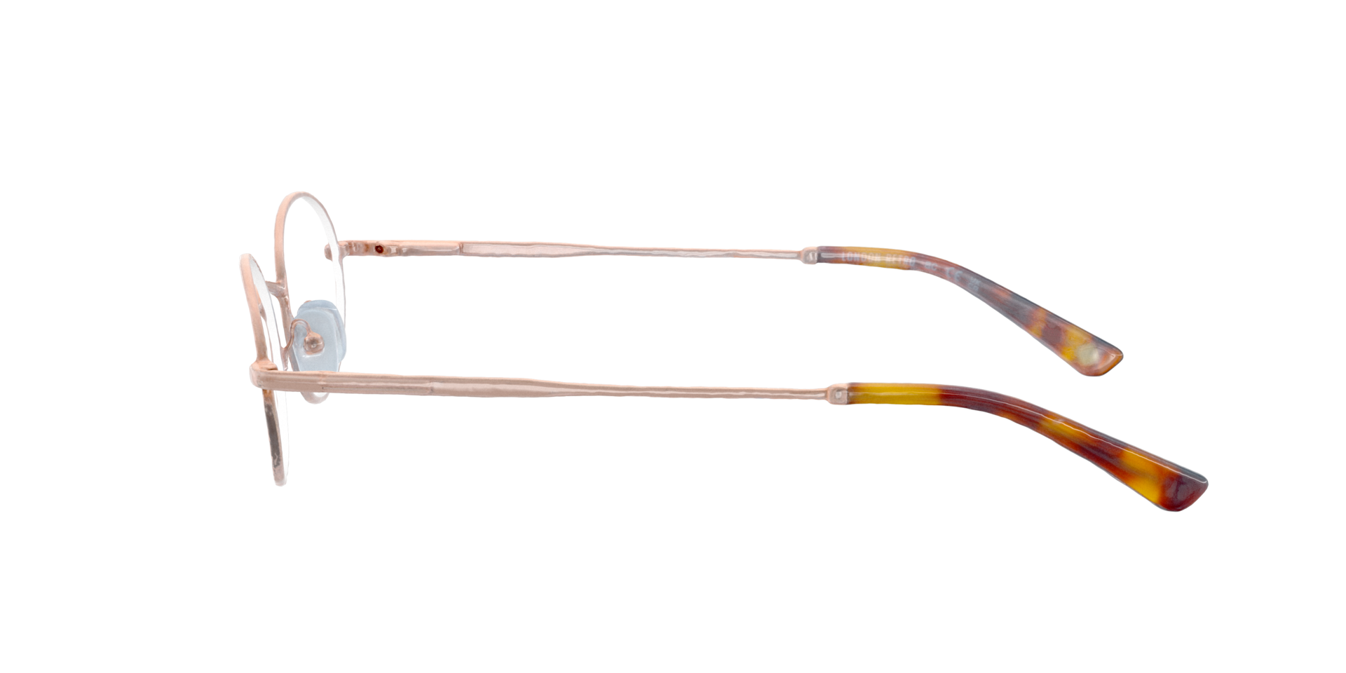 Millbank Pink Gold MetalEyeglass Frames for Glasses Direct, Side View