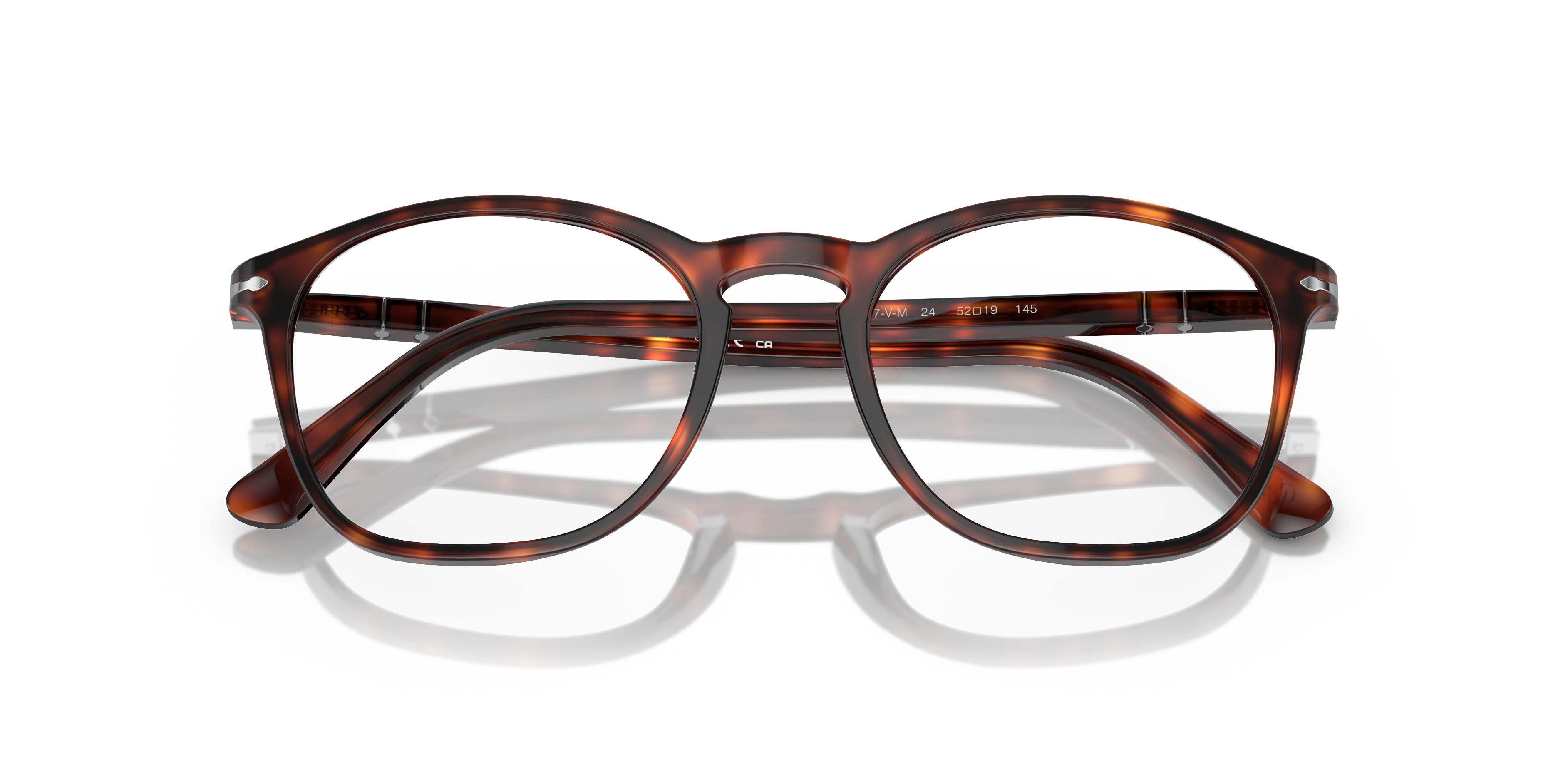 PO3007VM Havana AcetateEyeglass Frames for Glasses Direct, Closed View