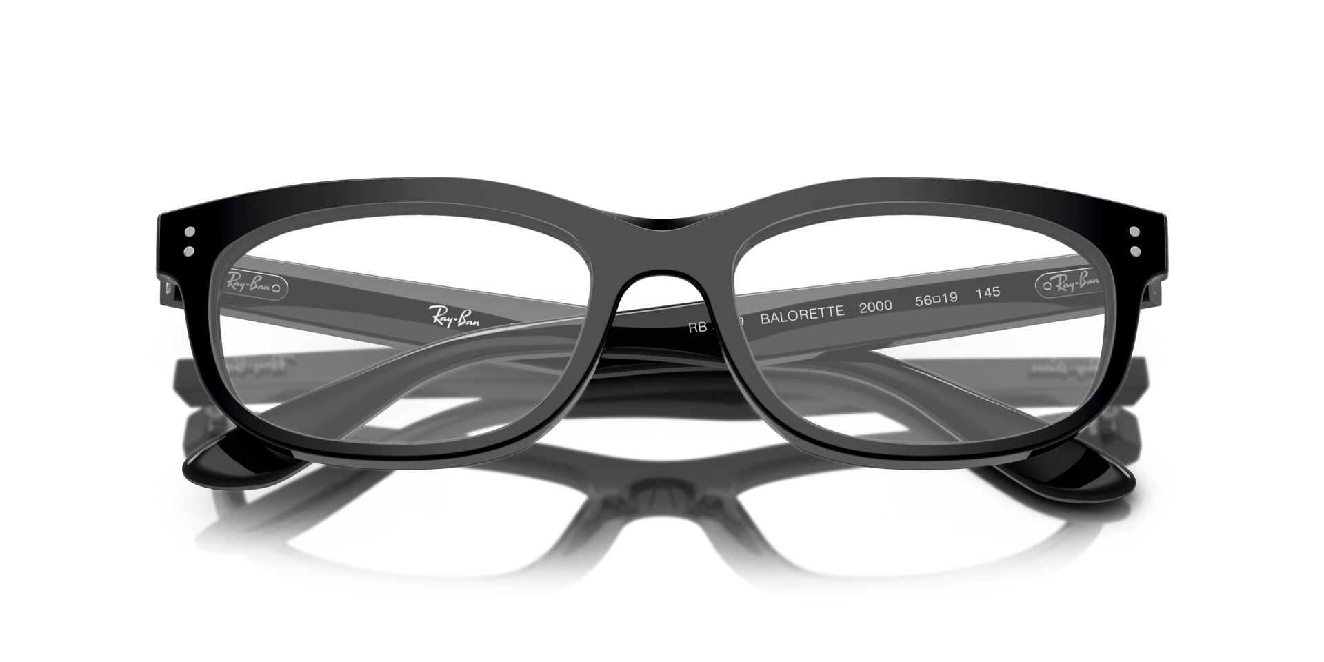 Balorette Optics Black AcetateEyeglass Frames for Glasses Direct, Closed View