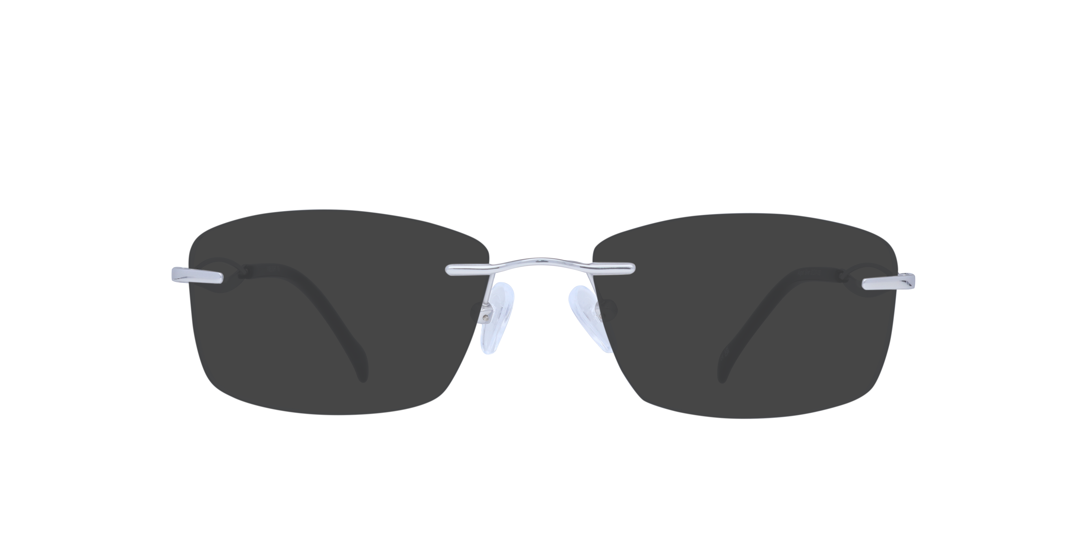 August Silver MetalEyeglass Frames for Glasses Direct, with Tinted Lenses