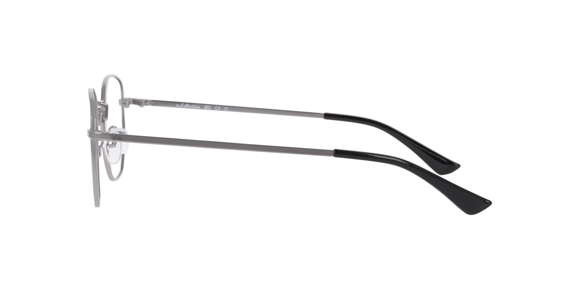 Nova Grey MetalEyeglass Frames for Glasses Direct, Side View