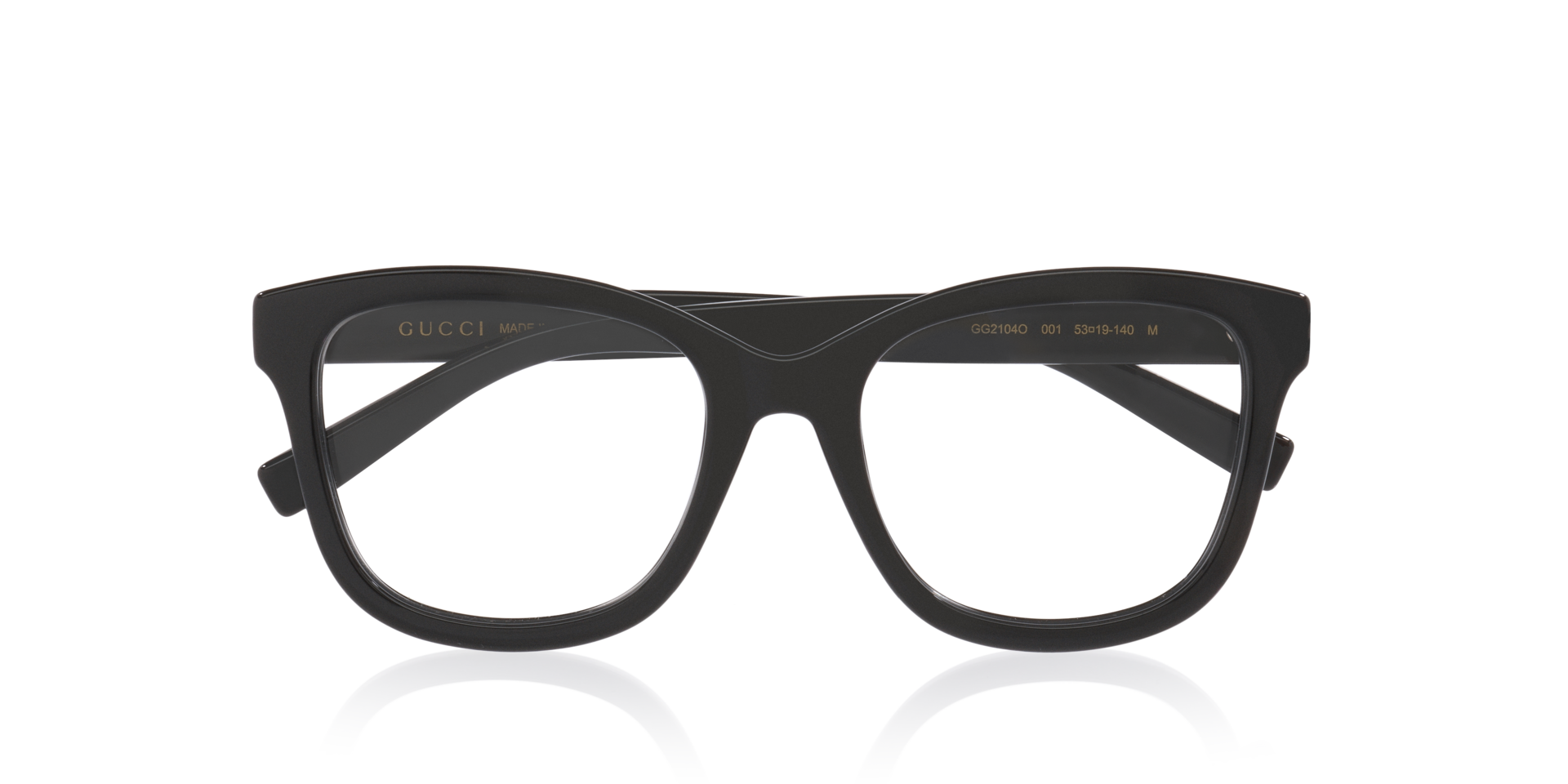 GG2104O Black PlasticEyeglass Frames for Glasses Direct, Closed View