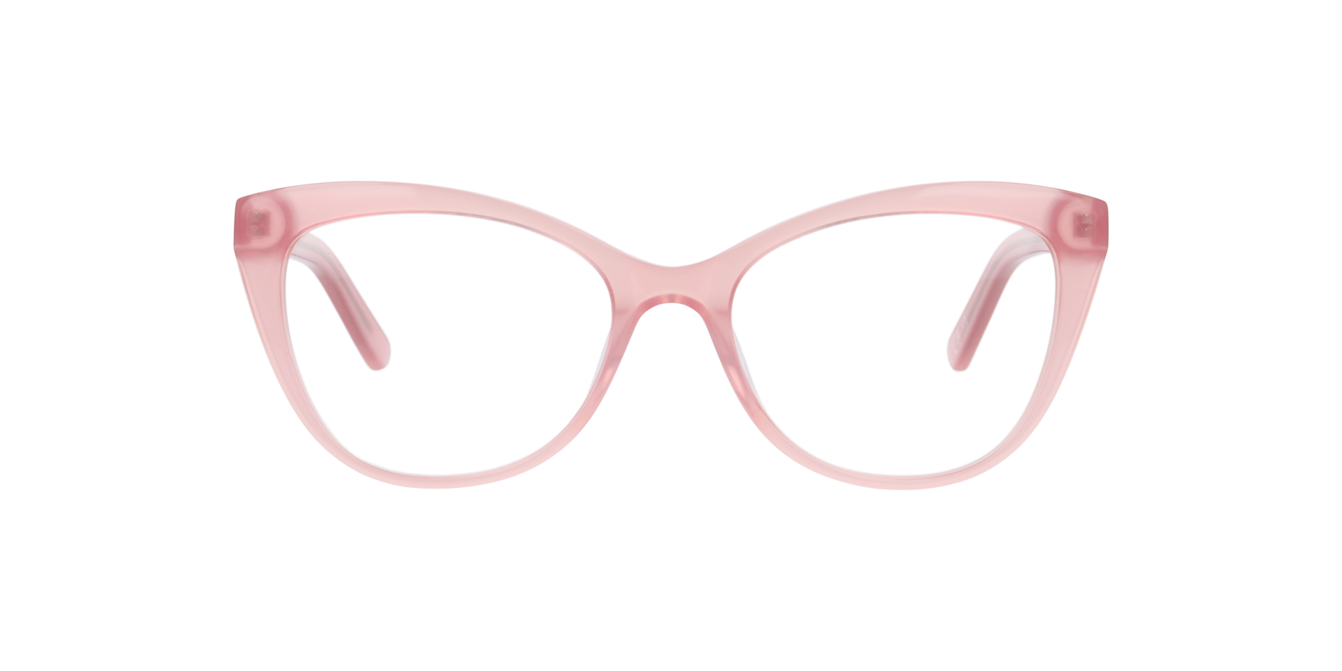 Meredith Pearly Pink AcetateEyeglass Frames for Glasses Direct, Front View