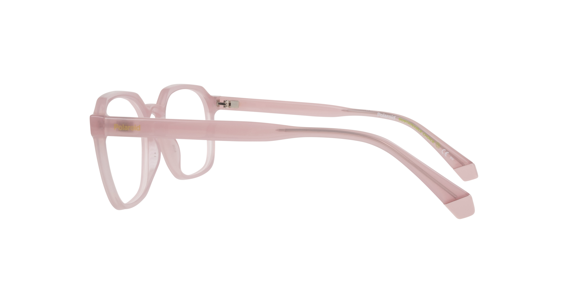 PLD D482 Pink PlasticEyeglass Frames for Glasses Direct, Side View
