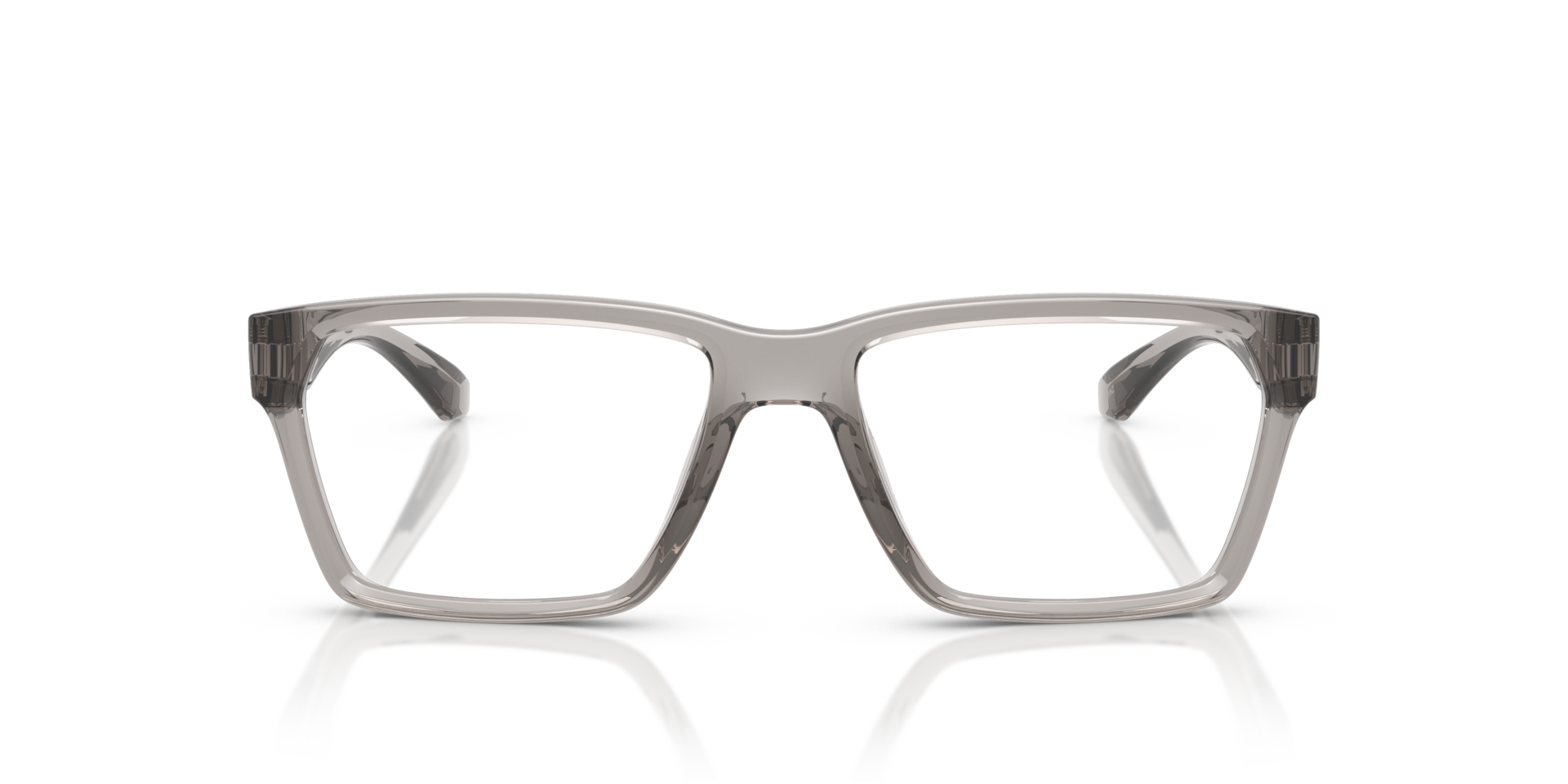 AN7257U Transparent Grey PlasticEyeglass Frames for Glasses Direct, Front View