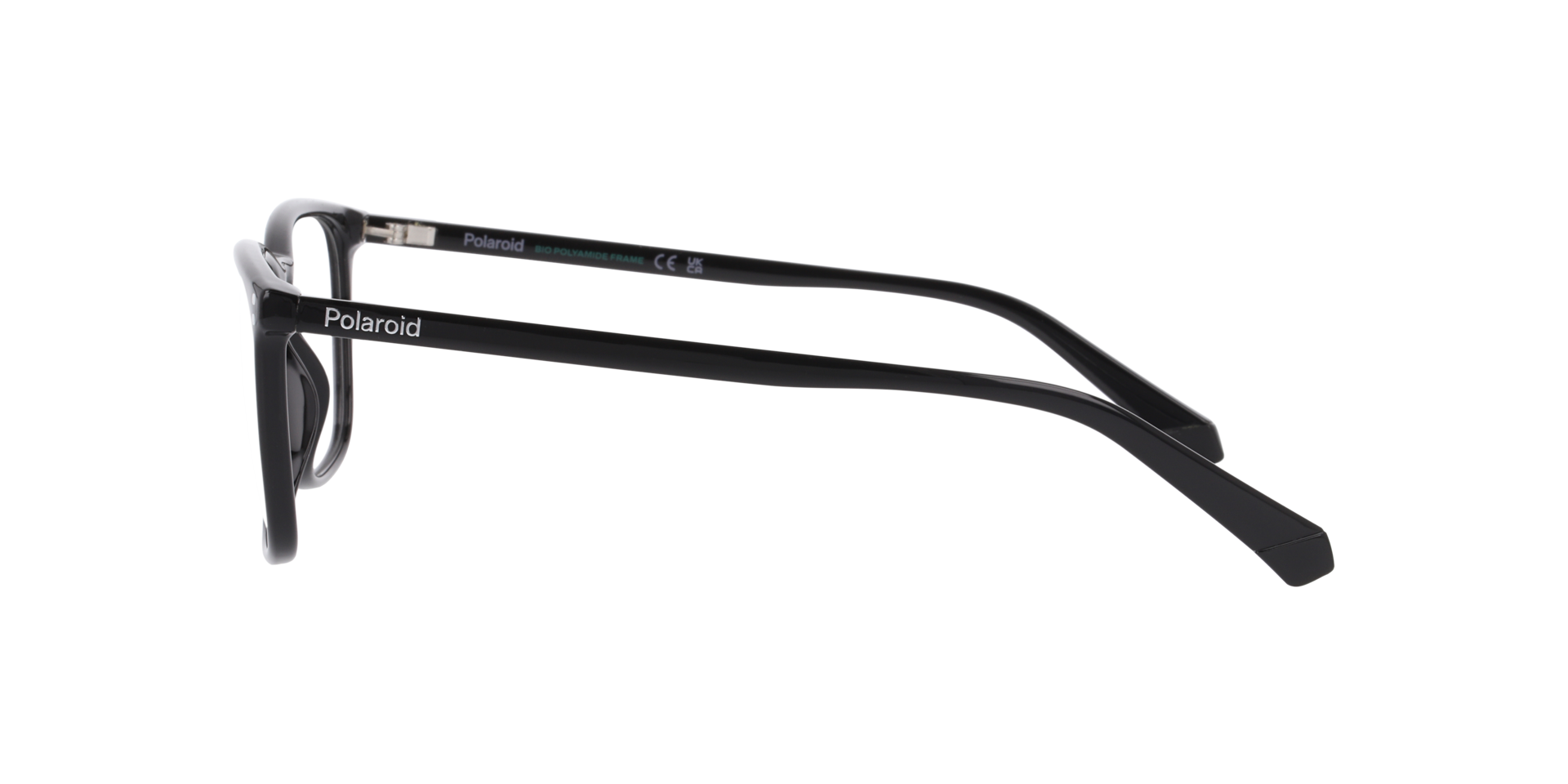 PLD D553 Black PlasticEyeglass Frames for Glasses Direct, Side View