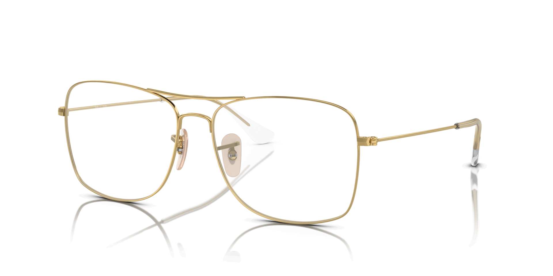 RB6498 Optics Arista Gold MetalEyeglass Frames for Glasses Direct, Angle View