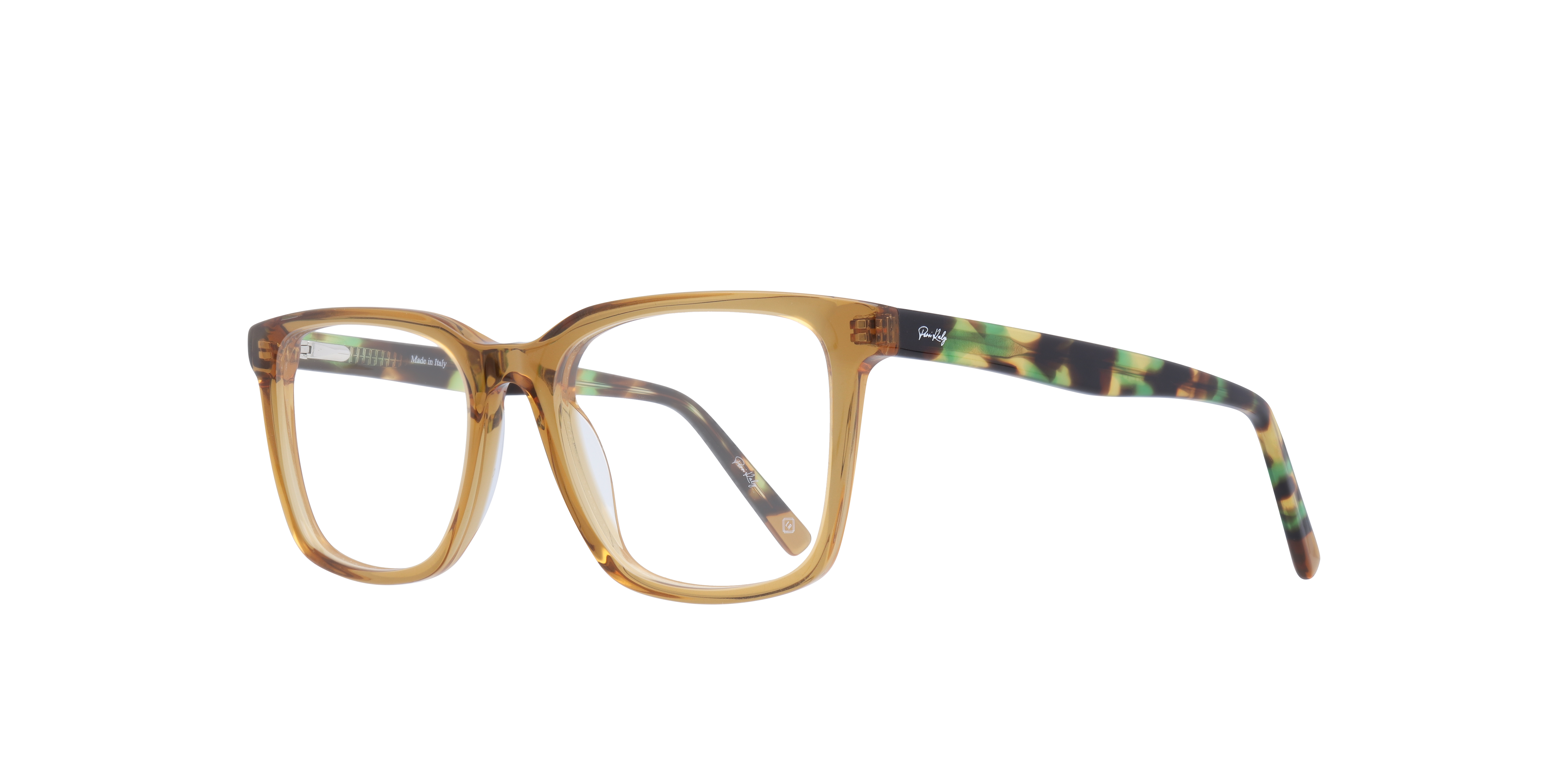 FIFTEEN Brown AcetateEyeglass Frames for Glasses Direct, Angle View