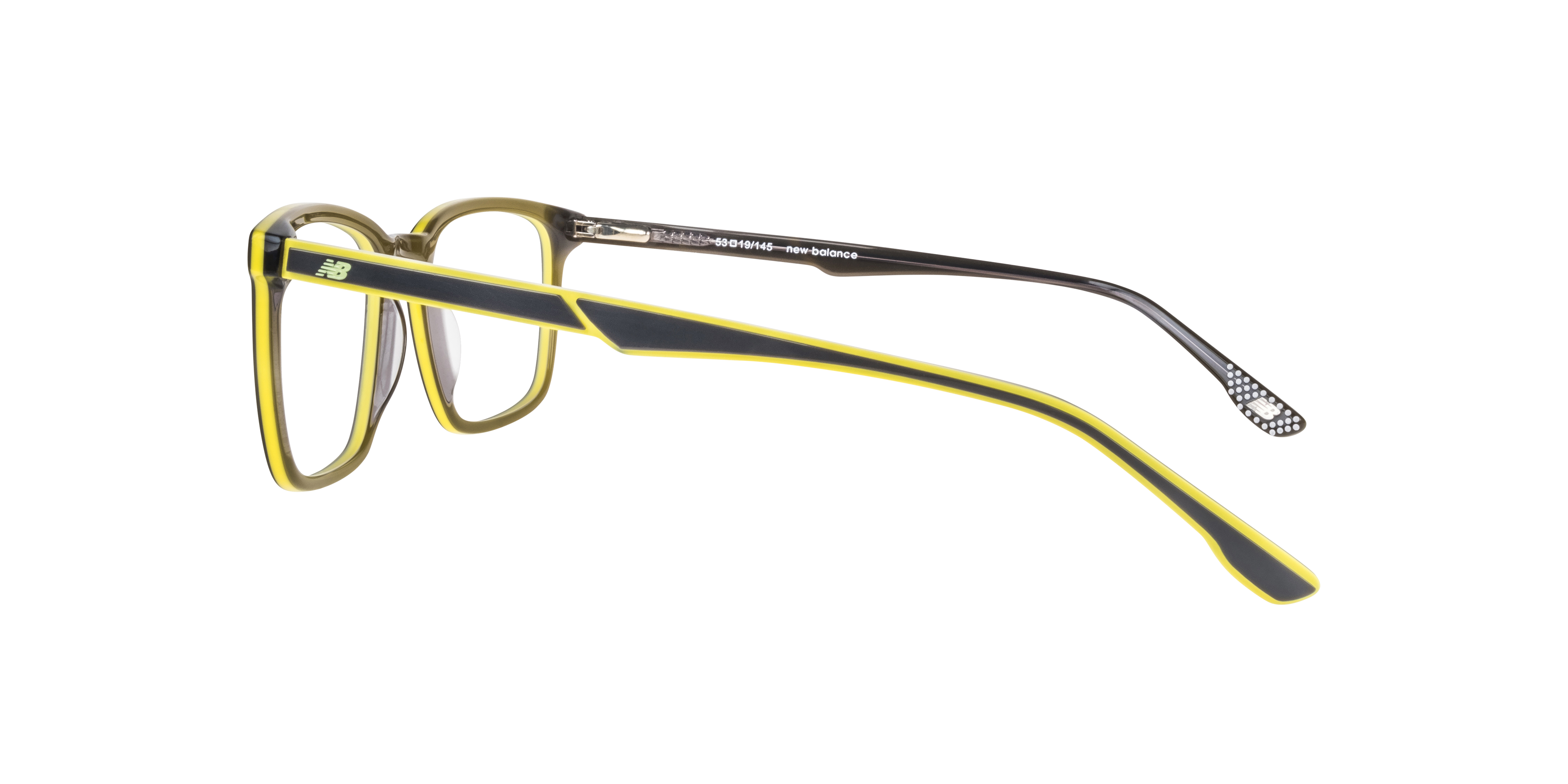NB4163 Grey AcetateEyeglass Frames for Glasses Direct, Side View
