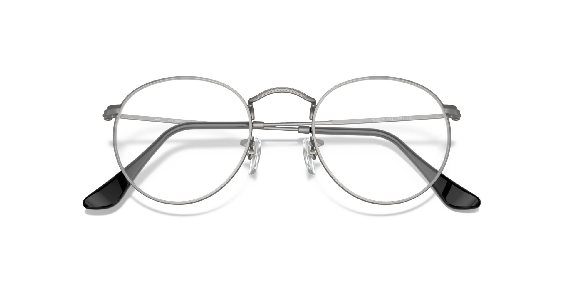 RB3447V Gunmetal MetalEyeglass Frames for Glasses Direct, Closed View