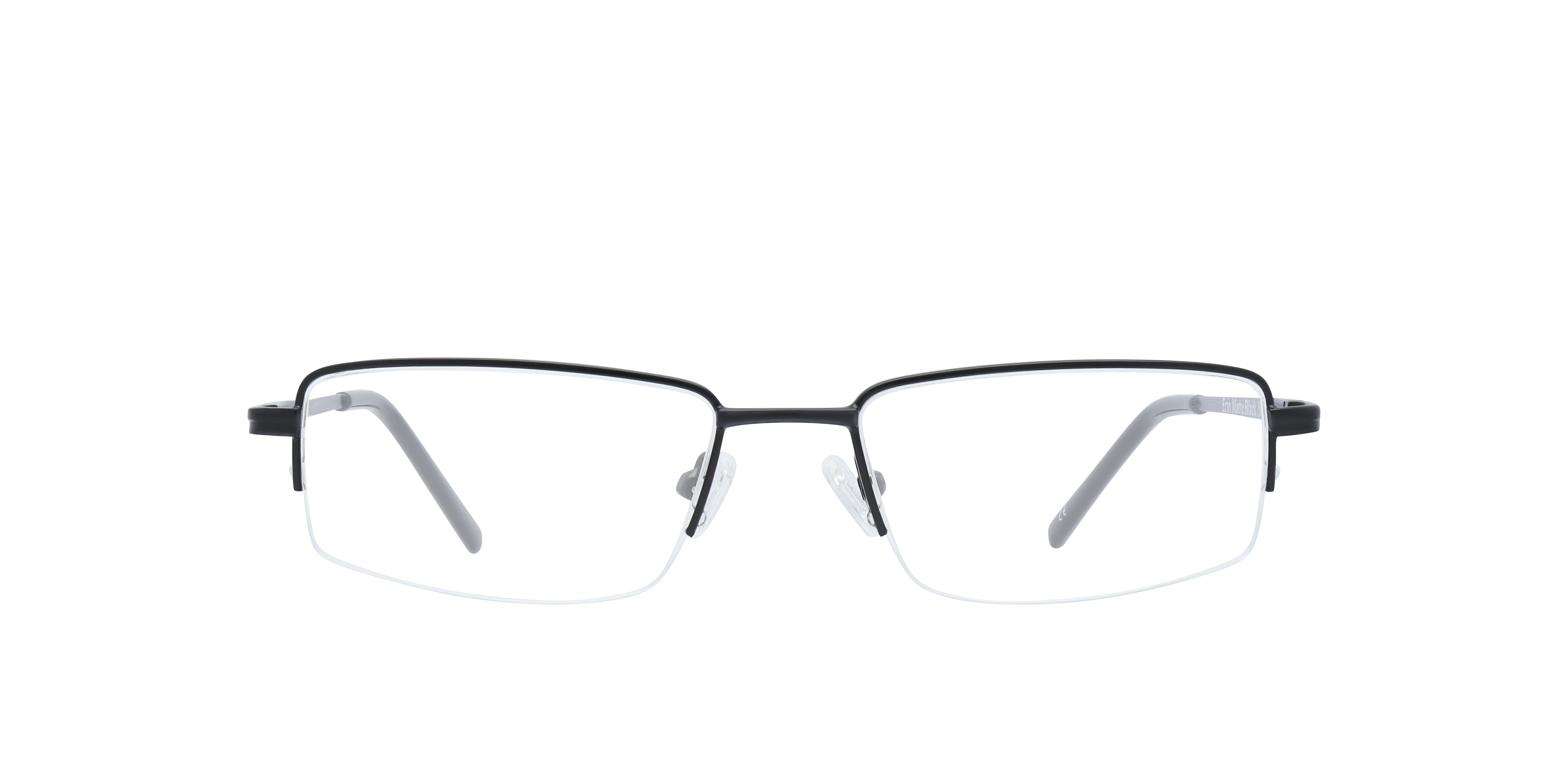Erin Matte Black MetalSunglass Frames for Glasses Direct, Front View