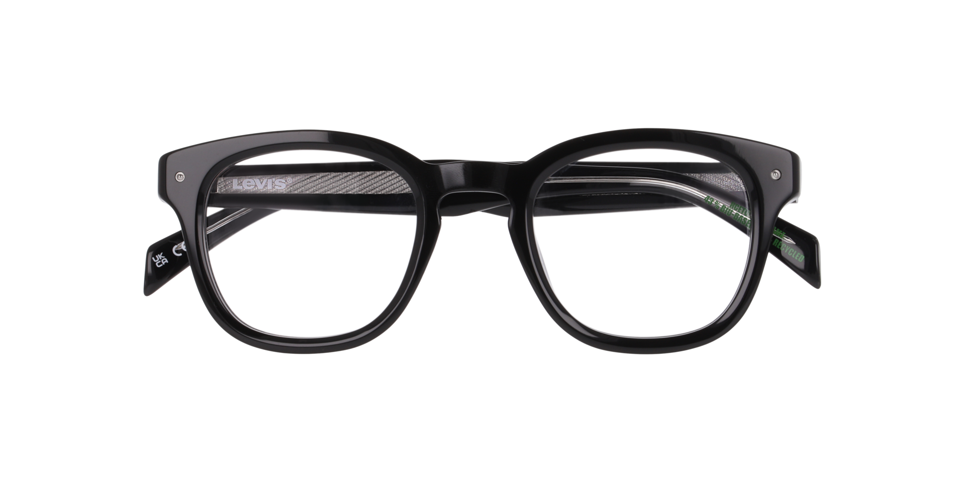 LV 5088 Black AcetateEyeglass Frames for Glasses Direct, Closed View