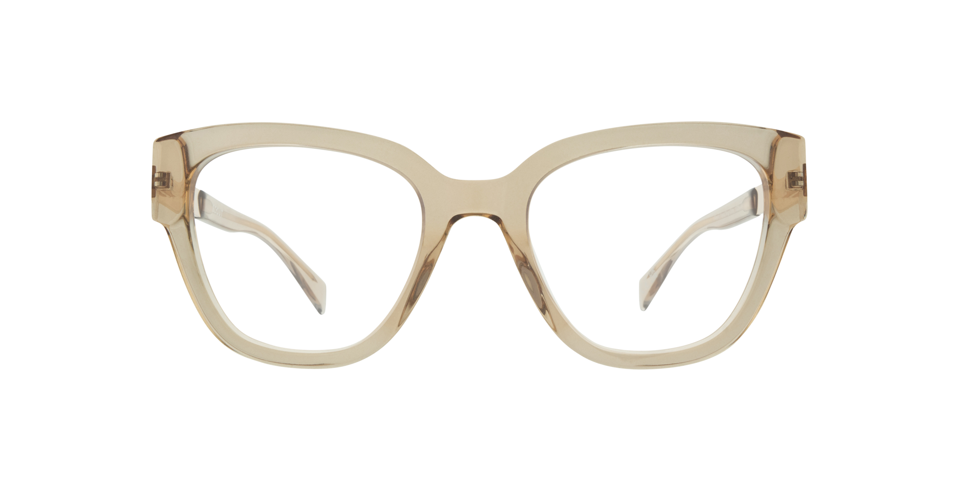 Kenzie Crystal Beige Glitter AcetateEyeglass Frames for Glasses Direct, Front View