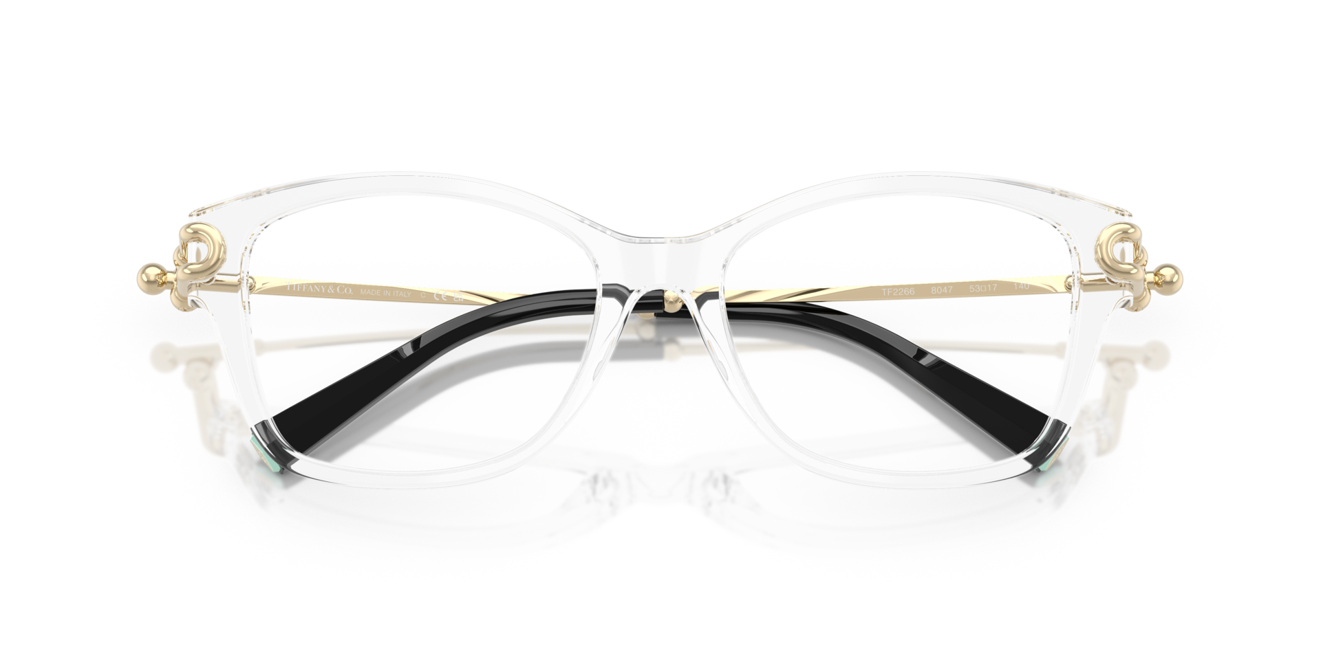 TF2266 Crystal AcetateEyeglass Frames for Glasses Direct, Closed View