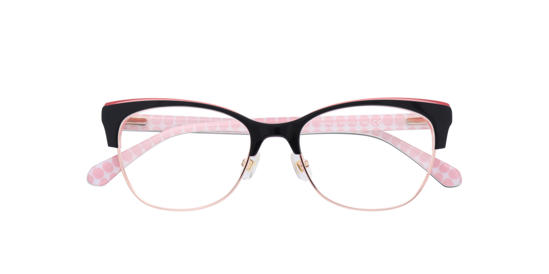 Muriel/G Black Multi AcetateEyeglass Frames for Glasses Direct, Closed View