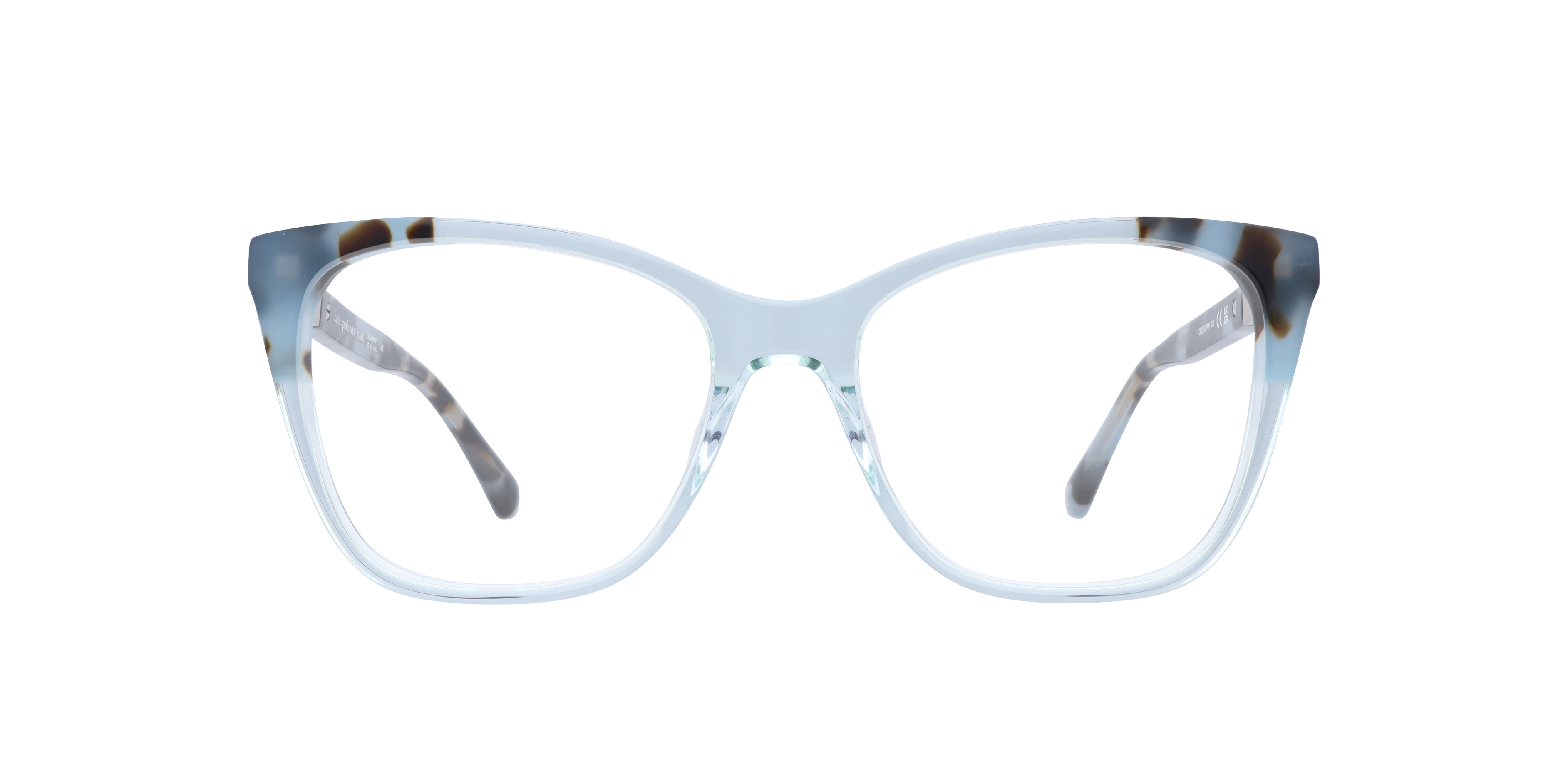 Clio/G Tortoise Green AcetateEyeglass Frames for Glasses Direct, Front View