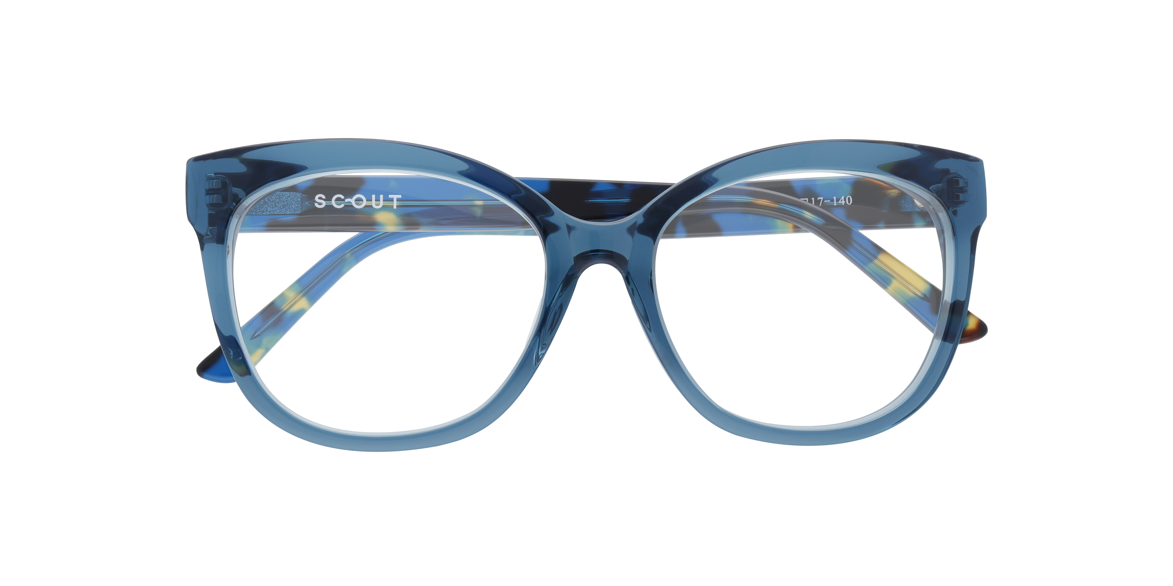 Mila Blue AcetateEyeglass Frames for Glasses Direct, Closed View