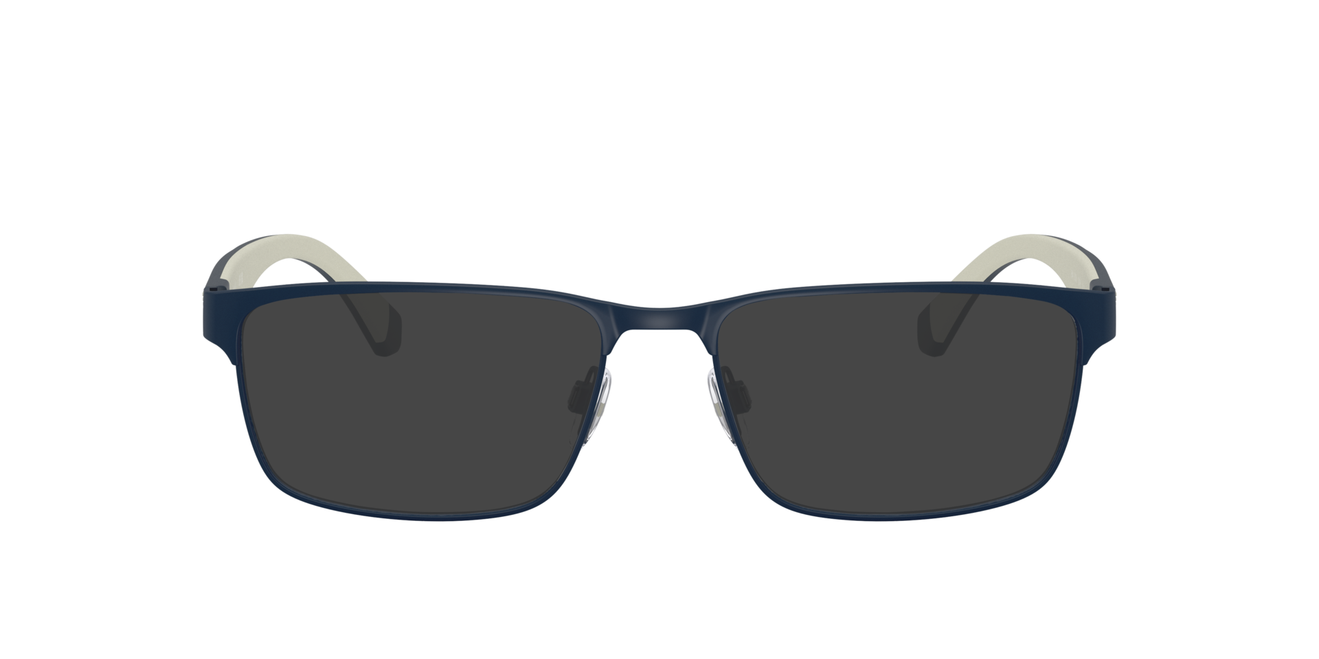 EA1105 Matte Blue MetalEyeglass Frames for Glasses Direct, with Tinted Lenses
