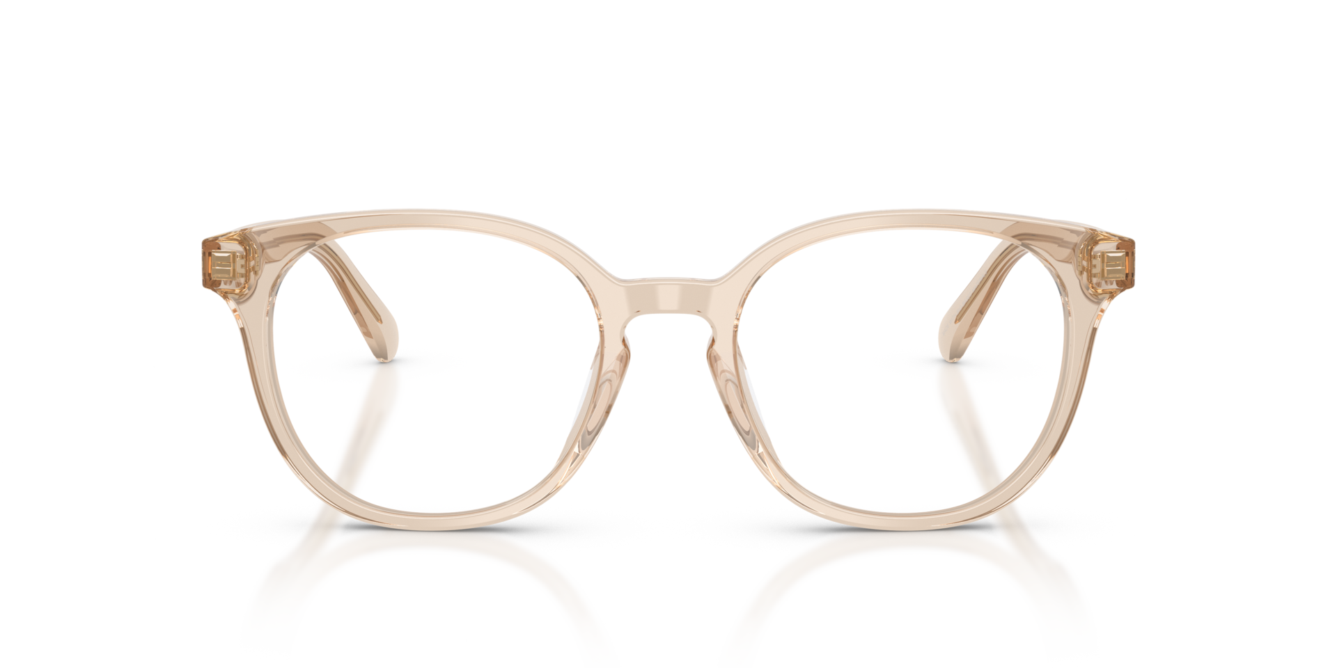 HC6301U Transparent Beige AcetateEyeglass Frames for Glasses Direct, Front View