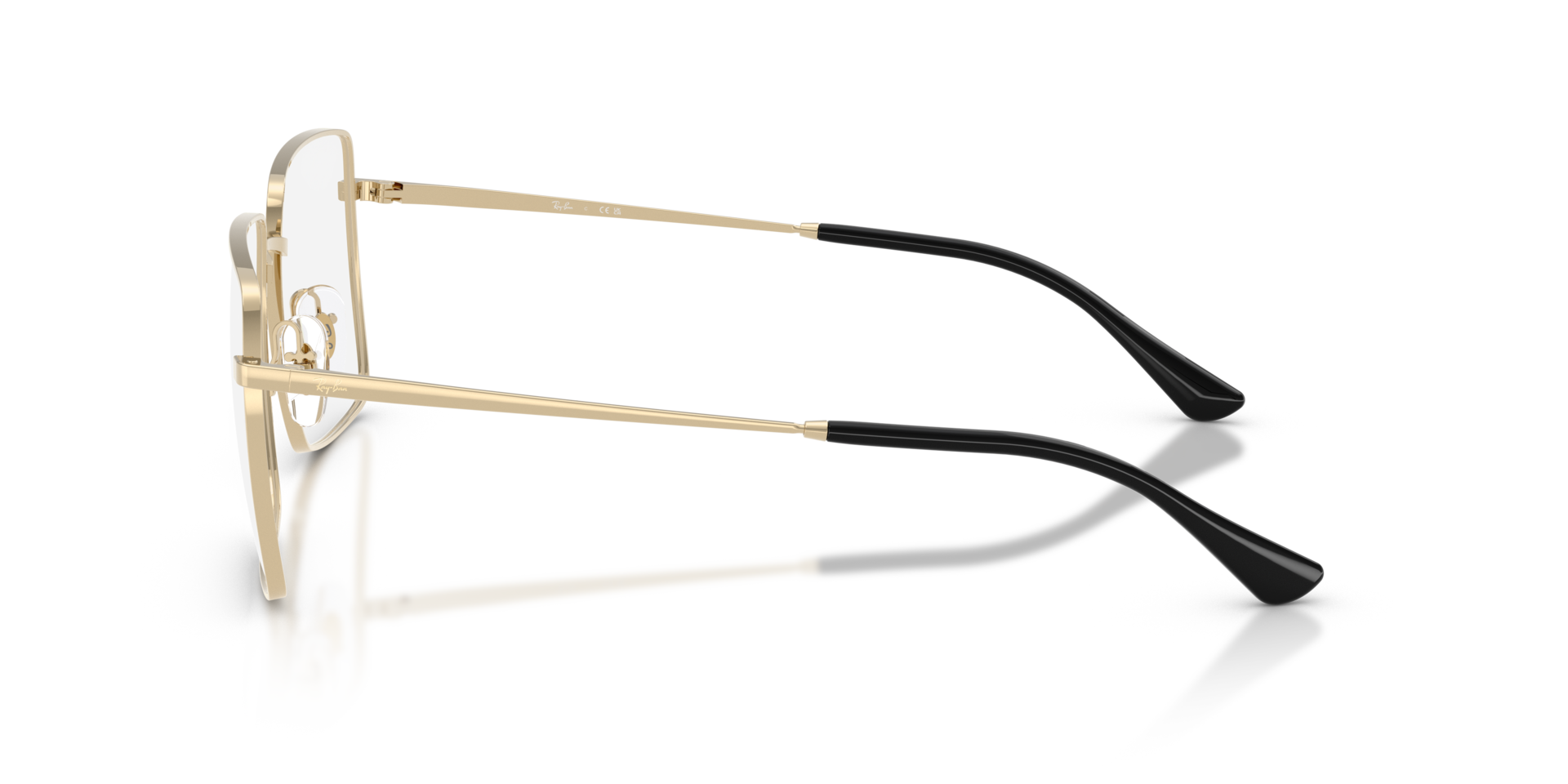RB6553 Pale Gold MetalEyeglass Frames for Glasses Direct, Side View