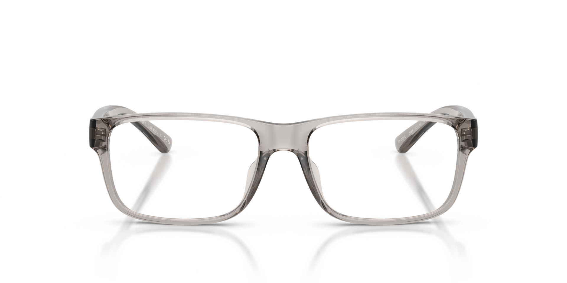 PH2237U Shiny Transparent Grey PlasticEyeglass Frames for Glasses Direct, Front View