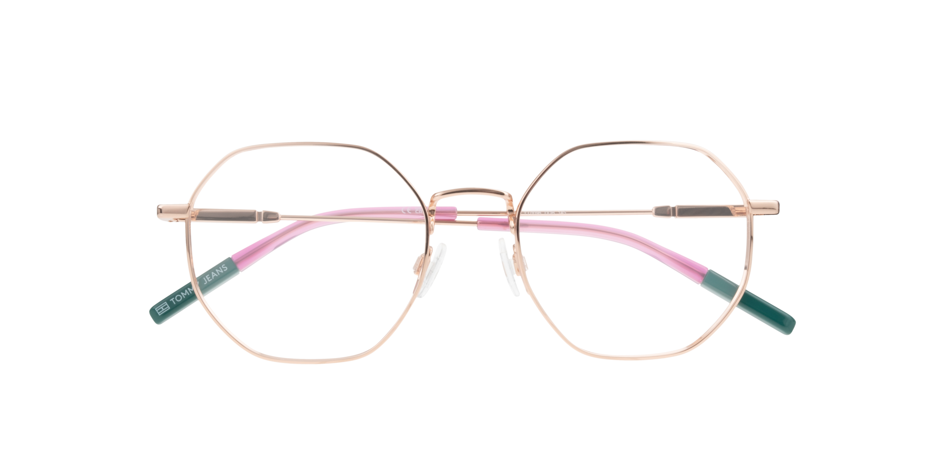 TJ 0096 Gold MetalEyeglass Frames for Glasses Direct, Closed View