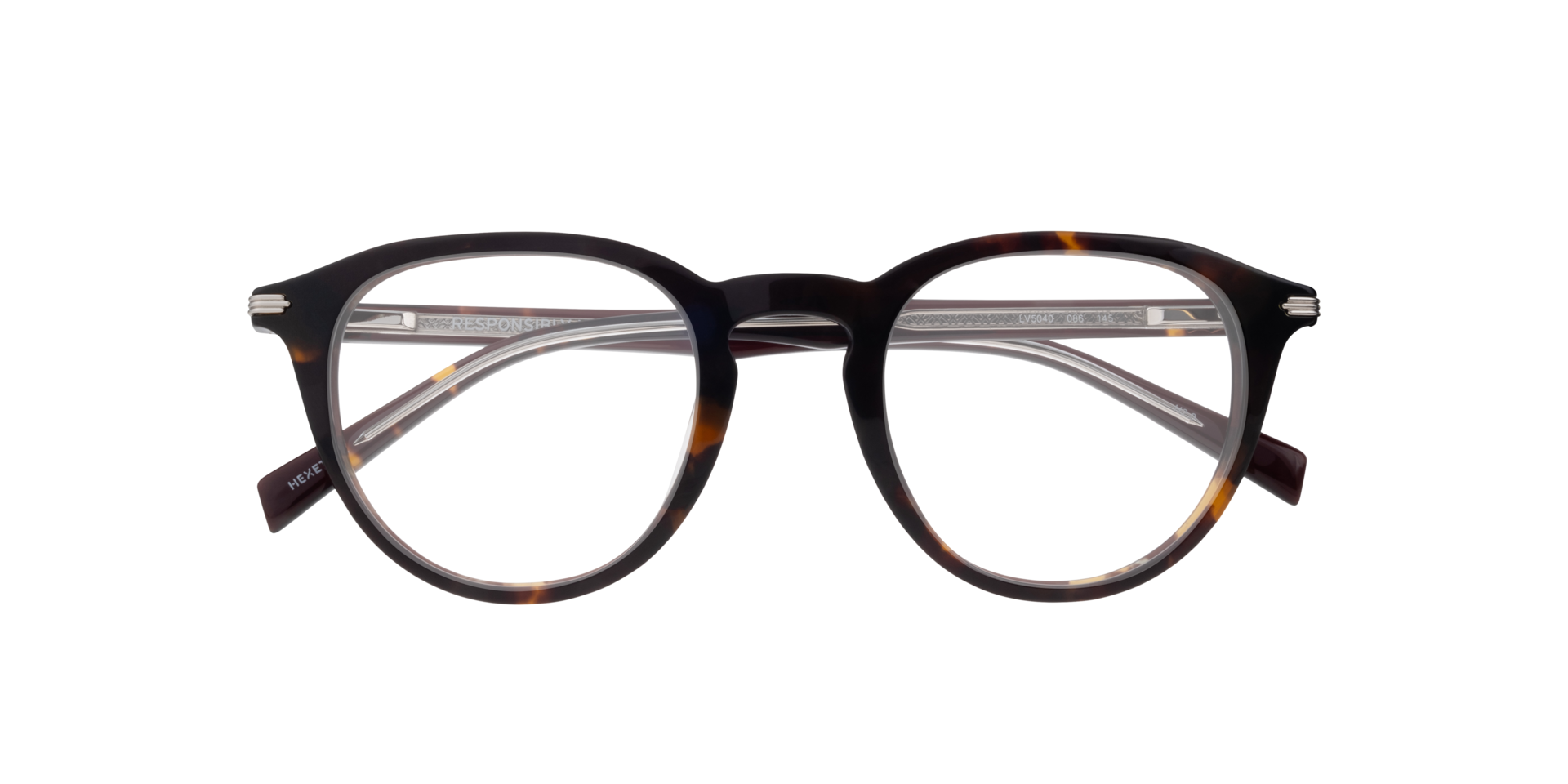LV 5040 Tortoise PlasticEyeglass Frames for Glasses Direct, Closed View