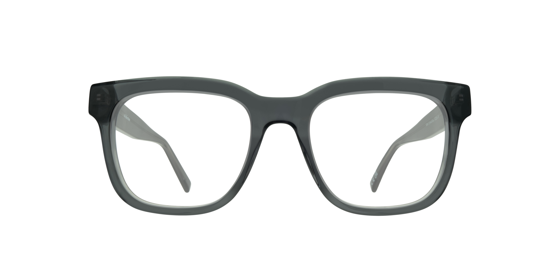 Kami Crystal Grey AcetateSunglass Frames for Glasses Direct, Front View